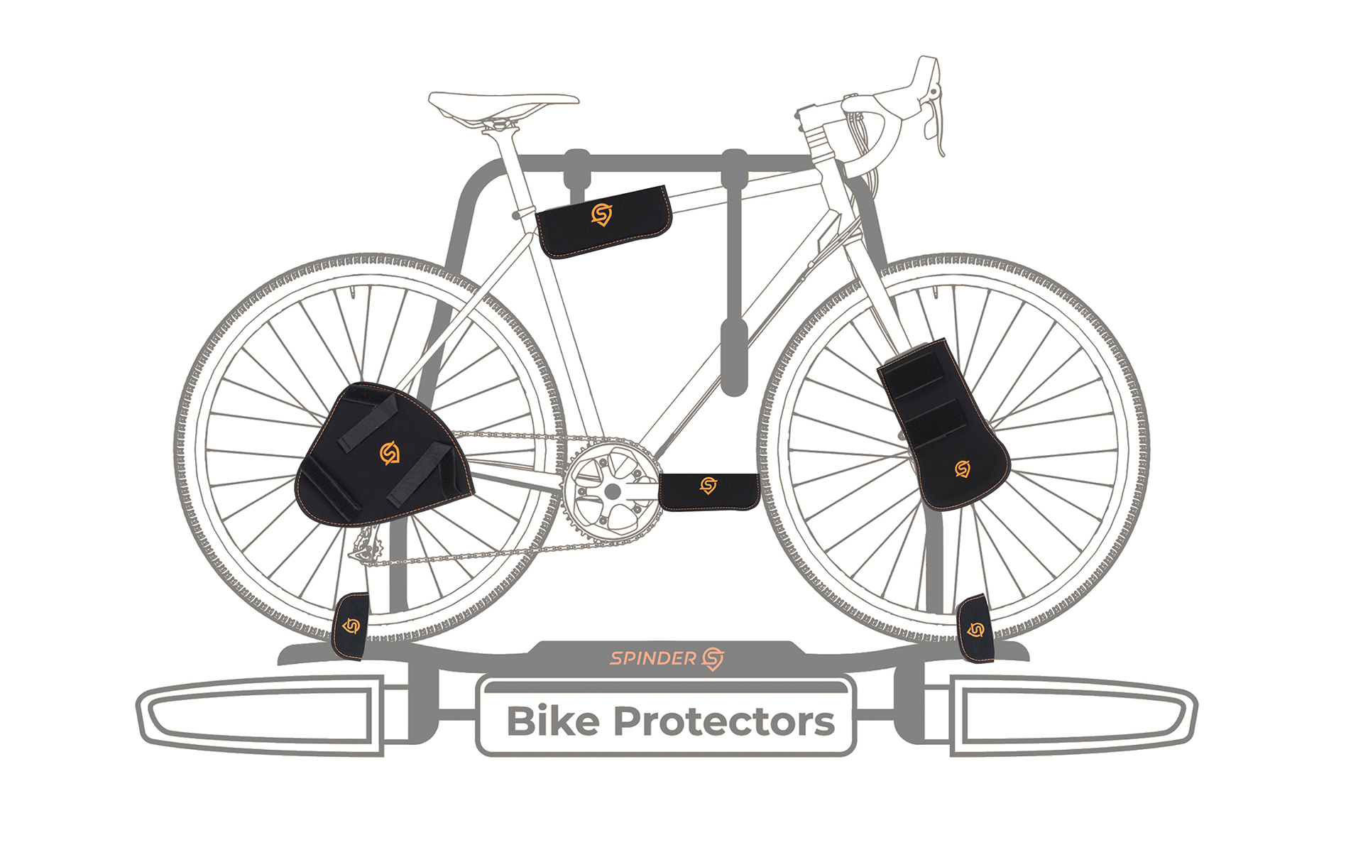Fahrrad Transport Schutz 6-tlg.
