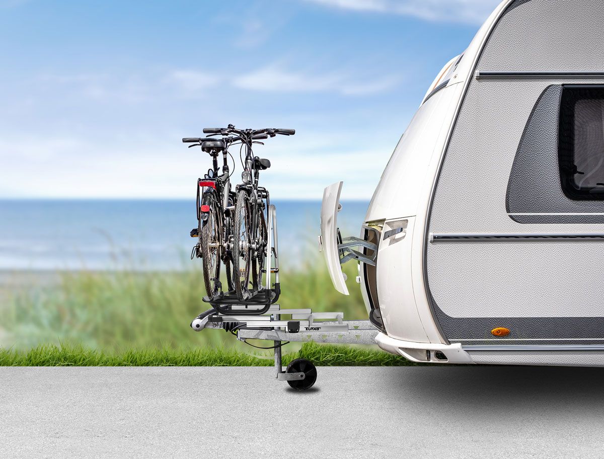 Fahrradtrger Am Wohnwagen